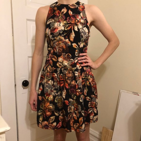 Shimmer Embroidered Stitch Dress - Picture 1 of 5